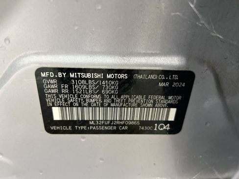 Used 2024 Mitsubishi Mirage G4 ES FWD image 26