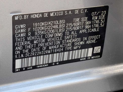 Certified 2024 Honda HR-V LX image 29