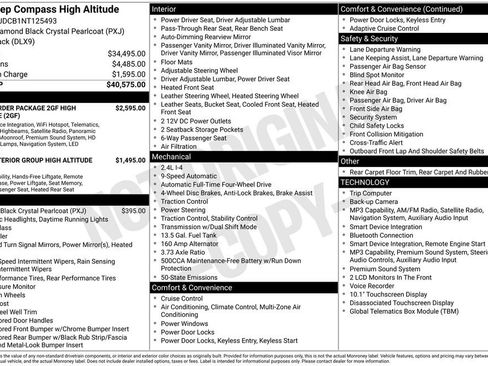 Used 2022 Jeep Compass High Altitude AWD/4WD image 2
