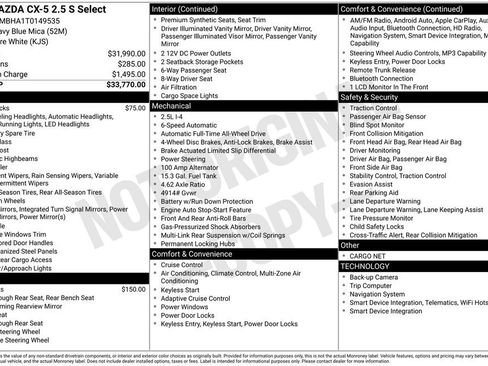 New 2026 MAZDA CX-5 Select AWD/4WD image 6