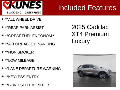 Used 2025 Cadillac XT4 Premium Luxury AWD/4WD image 3