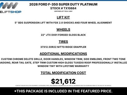 Used 2026 Ford F350 Platinum w/ Platinum Plus Package