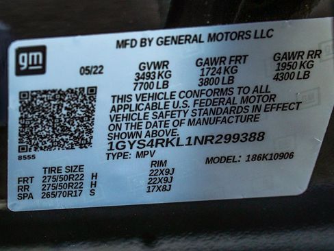 Used 2022 Cadillac Escalade ESV Sport Platinum w/ LPO, ONYX Package image 14