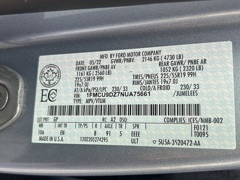 Used 2022 Ford Escape Titanium w/ Class II Trailer Tow Package image 43