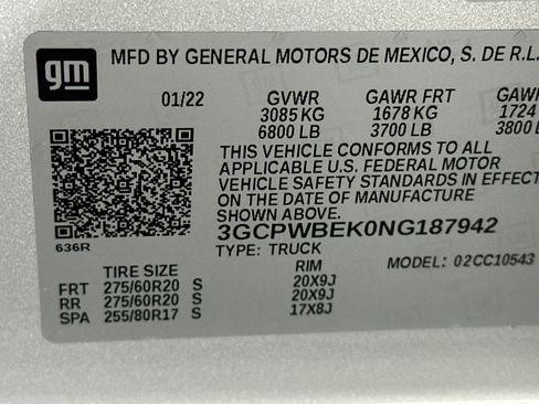 Used 2022 Chevrolet Silverado 1500 Custom w/ LPO, Blackout Package image 21