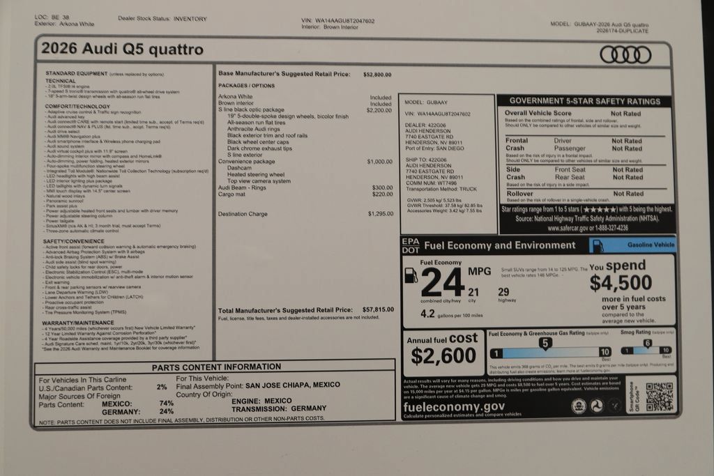 New 2026 Audi Q5 2.0T AWD/4WD image 37
