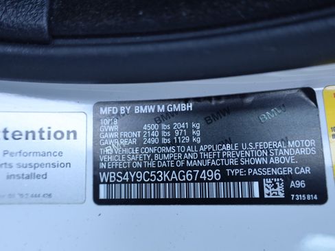 Used 2019 BMW M4 Coupe w/ Competition Package image 16