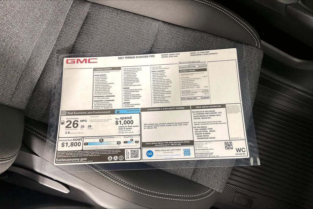 New 2027 GMC Terrain Elevation w/ Black Edition FWD image 14