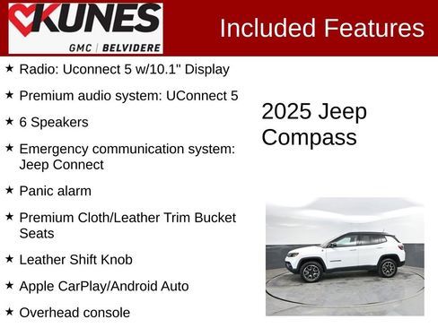 Used 2025 Jeep Compass Trailhawk w/ Trailer Tow Group AWD/4WD image 2