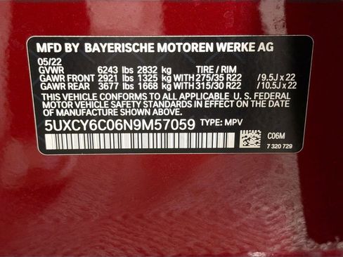 Used 2022 BMW X6 xDrive40i w/ M Sport Package AWD/4WD image 34