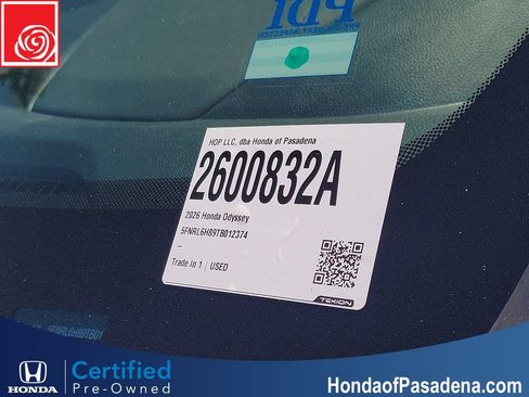 Certified 2026 Honda Odyssey Touring image 36