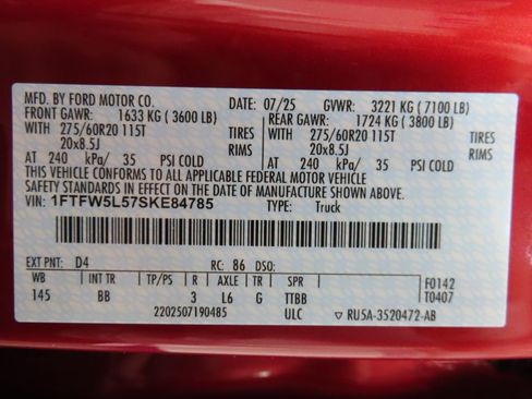 Used 2025 Ford F150 Lariat w/ Equipment Group 501A Mid AWD/4WD image 82