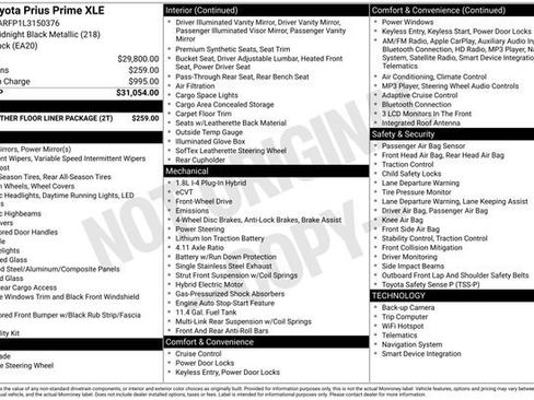 Used 2020 Toyota Prius Prime XLE image 30