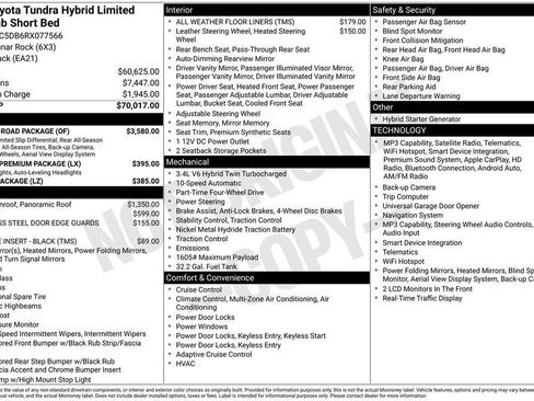 Used 2024 Toyota Tundra Limited w/ TRD Off-Road Package AWD/4WD image 2
