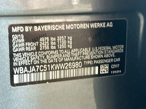 Used 2019 BMW 530i xDrive w/ Convenience Package AWD/4WD image 33