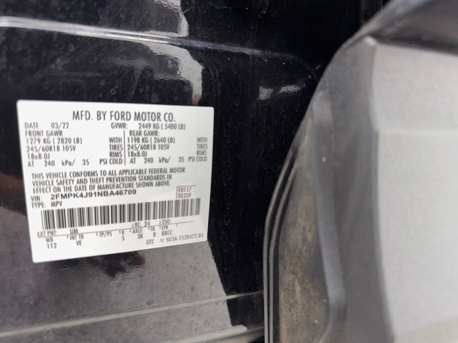 Used 2022 Ford Edge SEL w/ Convenience Package AWD/4WD image 53