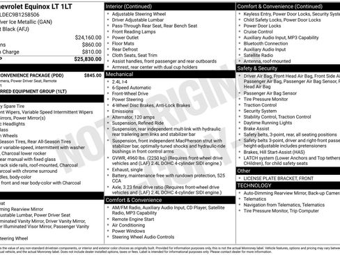 Used 2011 Chevrolet Equinox LT w/ Driver Convenience Package image 3