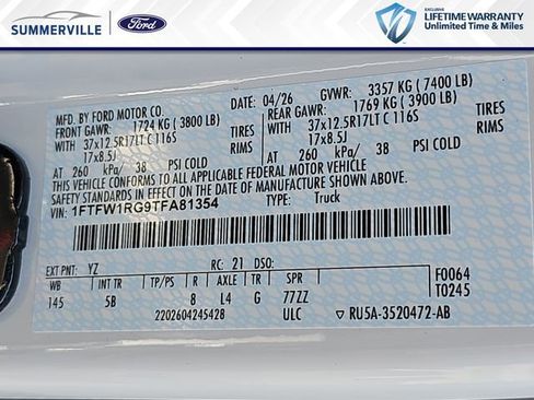 New 2026 Ford F150 Raptor AWD/4WD image 36