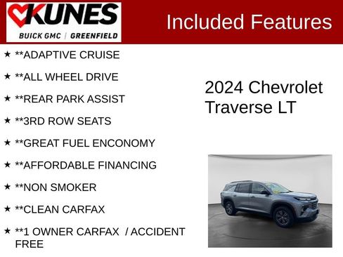 Used 2024 Chevrolet Traverse LT AWD/4WD image 3