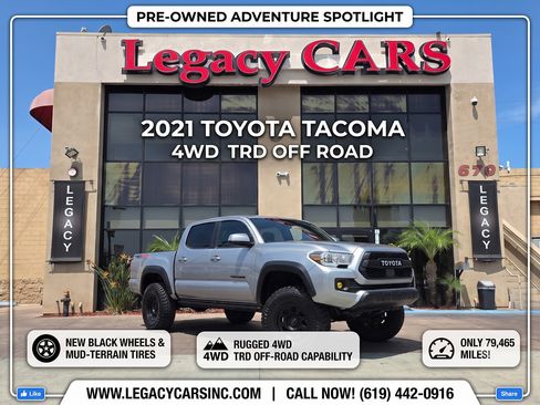 Used 2021 Toyota Tacoma TRD Off-Road w/ Technology Package AWD/4WD image 2