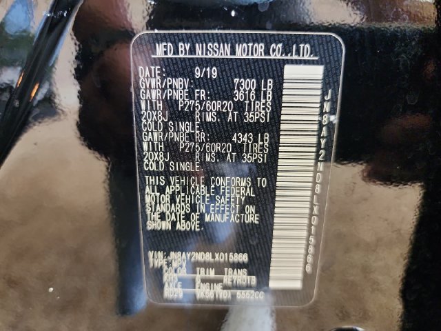 Used 2020 Nissan Armada SL w/ Premium Package RWD image 19
