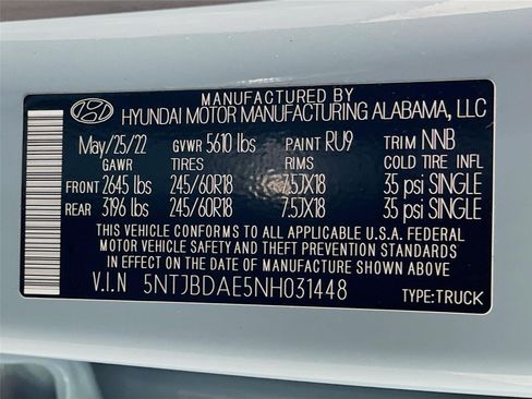 Certified 2022 Hyundai Santa Cruz SEL AWD/4WD image 34