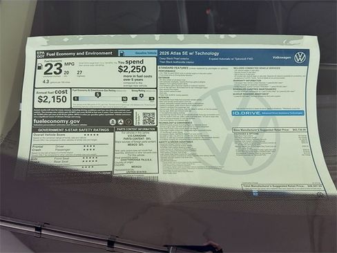 New 2026 Volkswagen Atlas SE image 19
