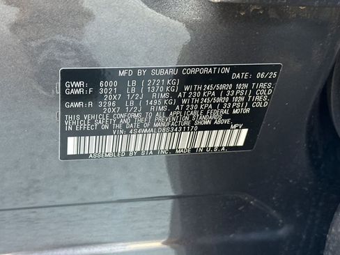 Certified 2025 Subaru Ascent Limited w/ Popular Package #2 image 30