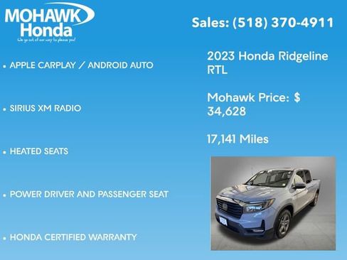 Certified 2023 Honda Ridgeline RTL image 14