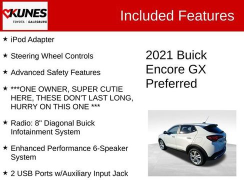 Used 2021 Buick Encore GX Preferred image 3