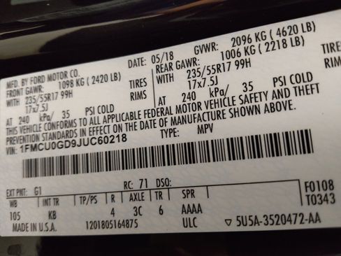 Used 2018 Ford Escape SE FWD image 33