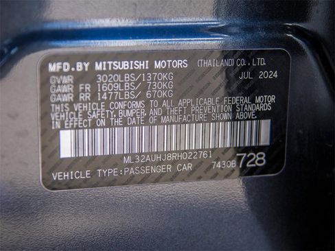 Used 2024 Mitsubishi Mirage ES image 28
