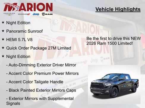 New 2026 RAM 1500 Limited w/ Night Edition AWD/4WD image 5