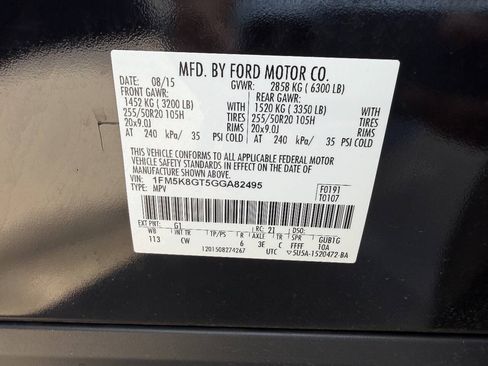 Used 2016 Ford Explorer Sport w/ Equipment Group 401A AWD/4WD image 9