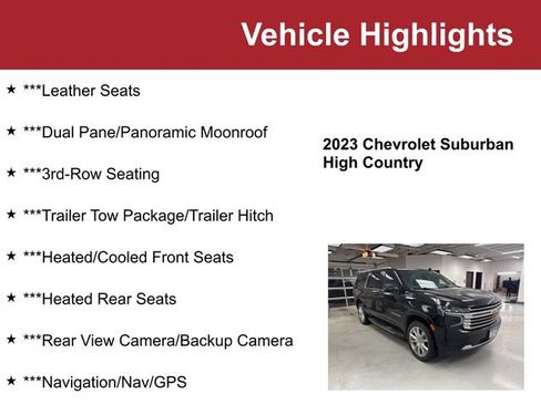 Used 2023 Chevrolet Suburban High Country image 2
