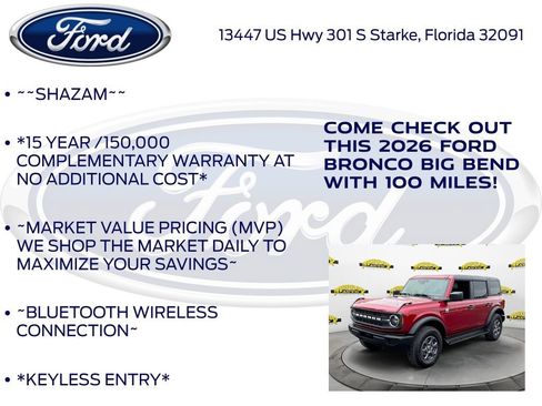New 2026 Ford Bronco Big Bend AWD/4WD image 5