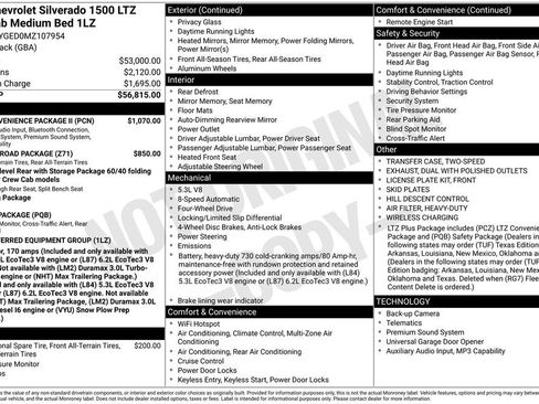 Used 2021 Chevrolet Silverado 1500 LTZ w/ LTZ Convenience Package II image 2