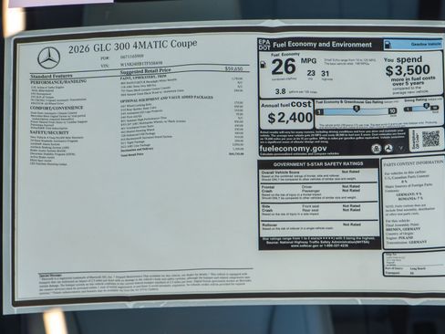 New 2026 Mercedes-Benz GLC 300 4MATIC image 36