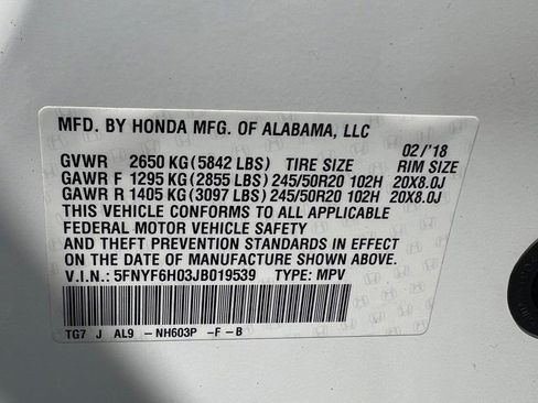 Used 2018 Honda Pilot Elite image 19