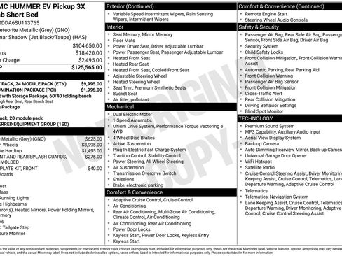Certified 2025 GMC Hummer EV 3X w/ Battery Pack, 24 Module Pack AWD/4WD image 28