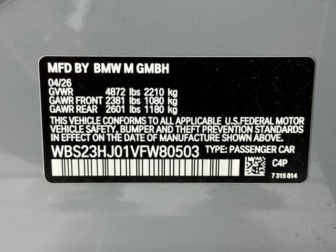 New 2027 BMW M3 Competition w/ M Driver's Package RWD image 22