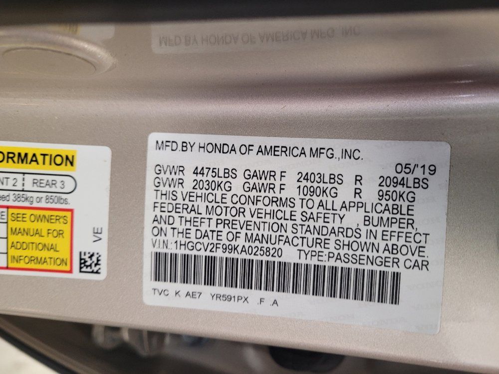 Used 2019 Honda Accord Touring image 33
