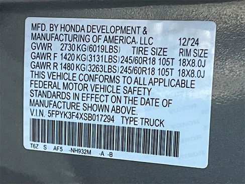 Used 2025 Honda Ridgeline RTL+ image 32