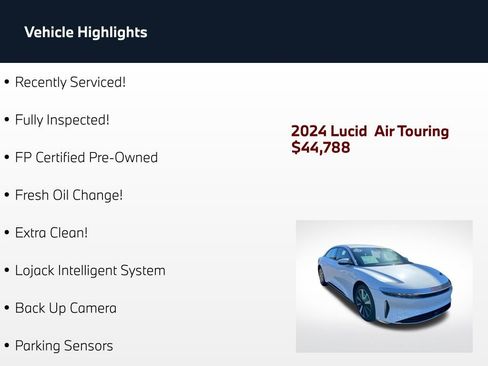 Used 2024 Lucid Air Touring AWD/4WD image 2