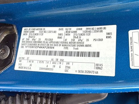 Used 2019 Ford F150 XL w/ Equipment Group 101A Mid AWD/4WD image 32