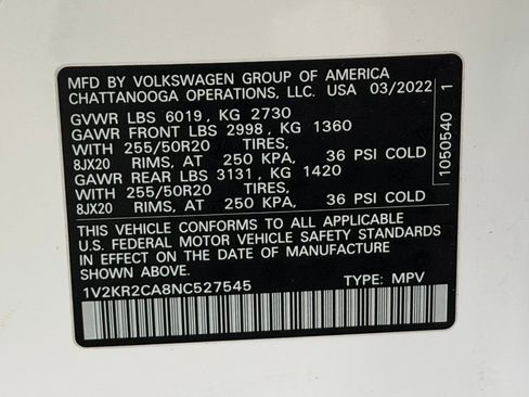 Used 2022 Volkswagen Atlas SE AWD/4WD image 29