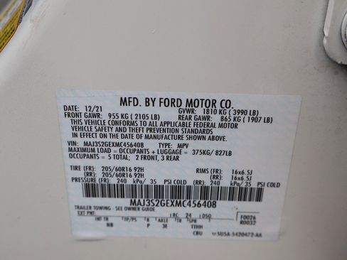 Used 2021 Ford EcoSport SE w/ Interior Protection Package image 54