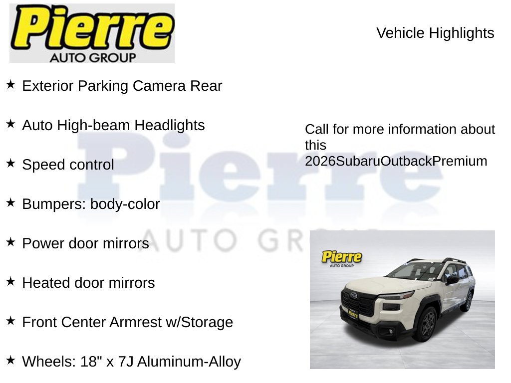 Used 2026 Subaru Outback Premium AWD/4WD image 14