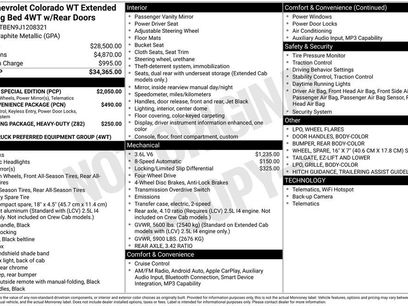 Used 2018 Chevrolet Colorado W/T w/ Custom Special Edition