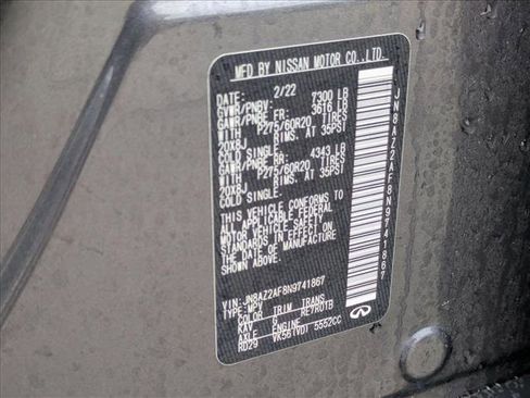 Used 2022 INFINITI QX80 Luxe image 21